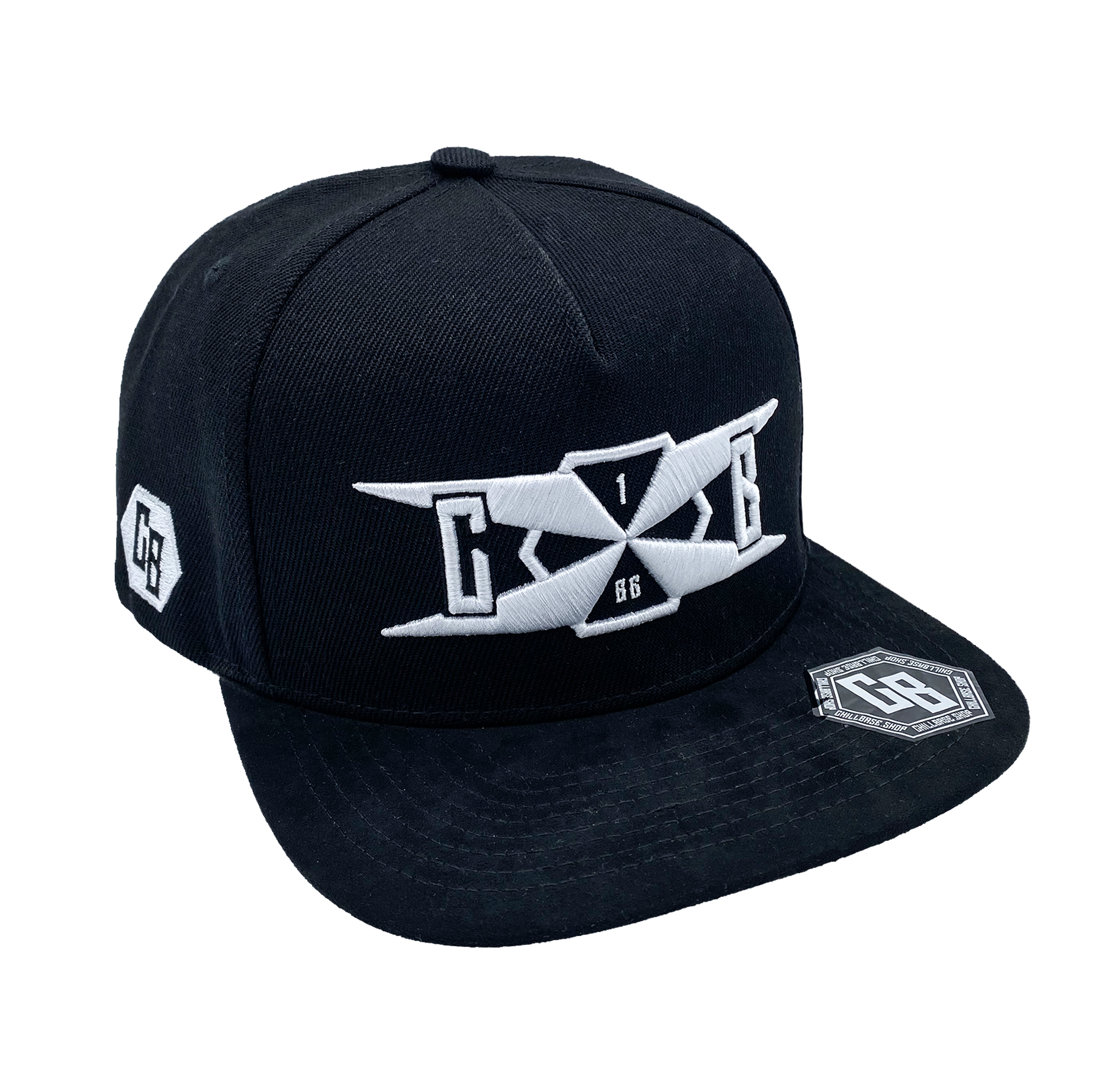 Base Ball Cap Black Chillbase Logo weiß